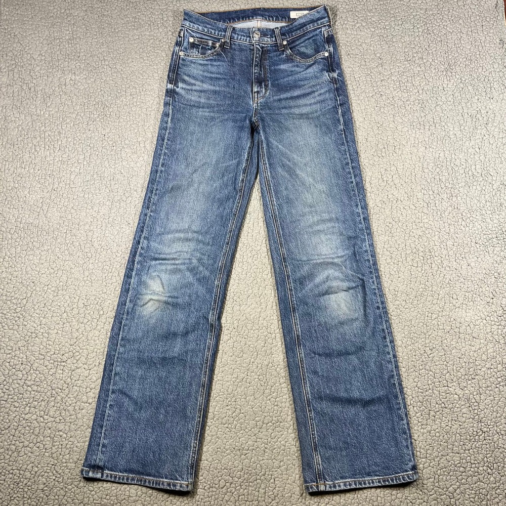 AYR The Secret Sauce Wide Leg Jeans Womens 25 Blue Denim Made in LA E3087
